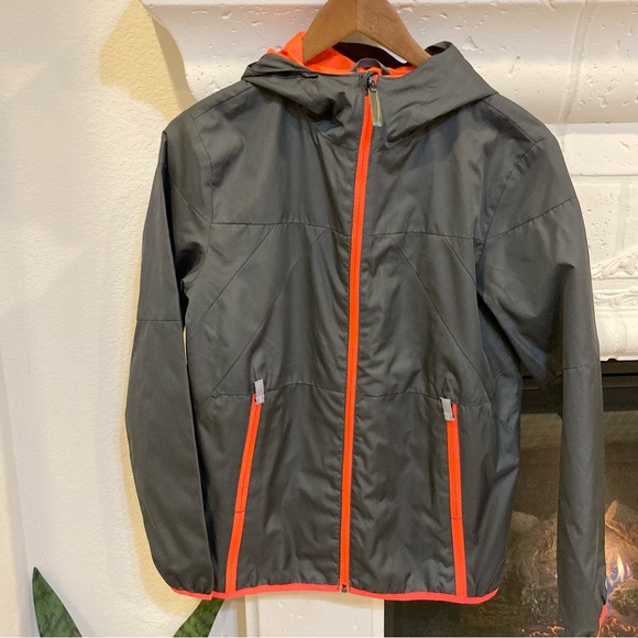 Champion Other - Champion Gray and Orange Windbreaker Jacket Size Youth Large 12 /14